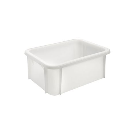 kaiserkraft Contenitore in plastica color naturale impilabile