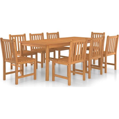 Maison Exclusive - Conjunto de comedor de jardín de 9 piezas, 200 (1/5)