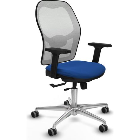 Sedia da ufficio piqueras y crespo ergonomica bianco blu (1/2)