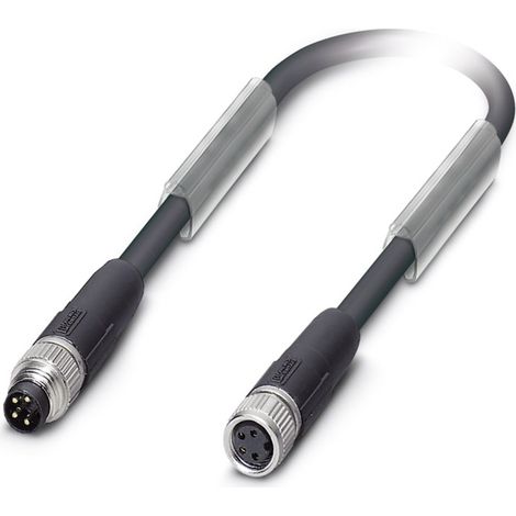 Phoenix Contact 1543359 Sensor-/Aktor-Datensteckverbinder, konfektioniert M8 Stecker, gerade, Buchse