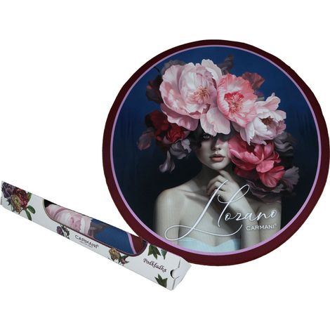 Carmani, tovaglietta rotonda in plastica - lozano/Flowers on the head