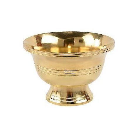 Coupe d'offrande en alliage de cuivre, bol de purification, coupe d'offrande pour temple et décoration intérieure