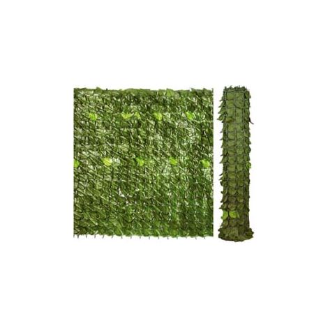SIEPE ORNAMENTALE ARTIFICIALE CON FOGLIE LAURO- - mt.3x1h. - 1 rotolo T-REX