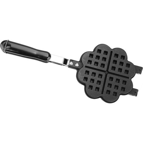Herzförmige Waffelform für Gasküchen, antihaftbeschichtet, Backform, Pressplatte (1/5)