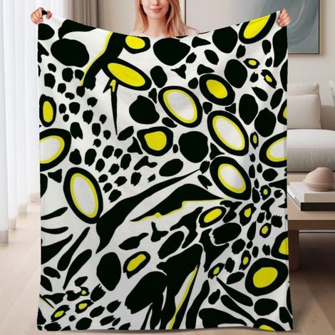 Couverture de lit en polaire, douce et chaude en microfibre chaude pour le printemps, décoration de chambre à coucher, excellent cadeau pour femmes et hommes, 6080 pouces (1/4)
