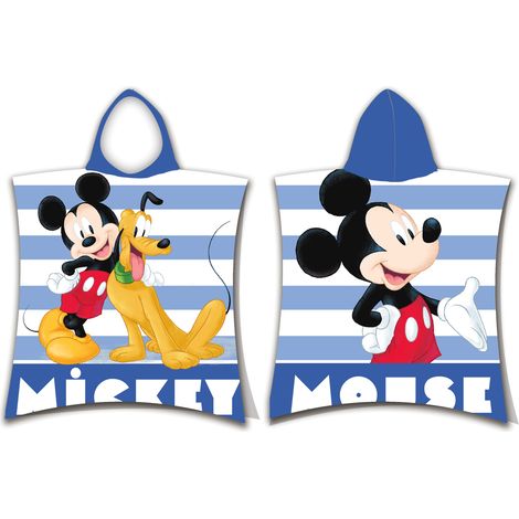 Serviette à capuche Mickey Mouse, poncho Disney, couvre-baignoire (1/3)