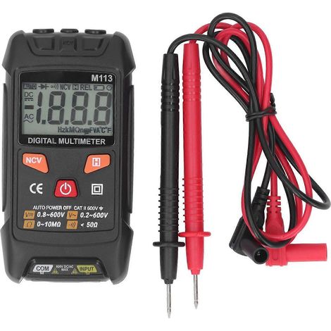 Digitales Multimeter-Set mit automatischer Bereichswahl, Wechselstrom-Voltmeter, Amperemeter, Ohmmeter, hohe Genauigkeit, tragbar, elektrisch