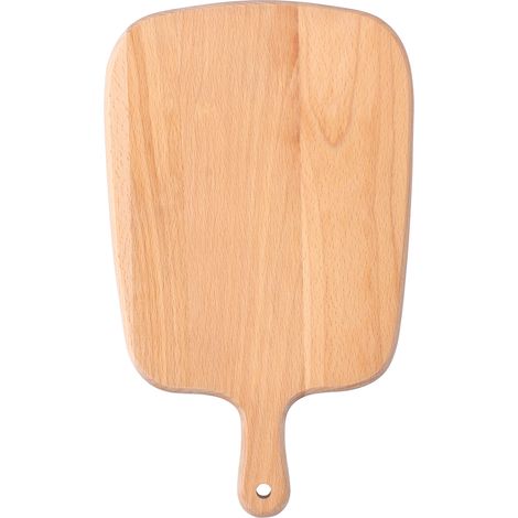 Planche à découper en hêtre pour barbecue, pizza, pain, légumes et fruits, 26,5 x 16 x 1,5 (1/5)