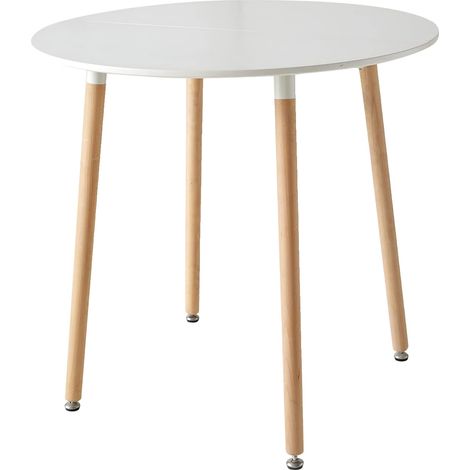 Table à manger, design moderne, pieds en hêtre massif (1/2)