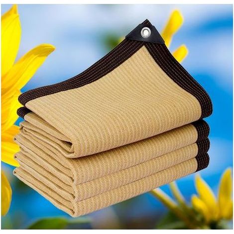 Filet d'ombrage Extérieur 2x3 Voile d'ombrage Serre Toile Ombrage Extérieur 3x3 Toile Pergola pour Jardin, Terrasse, Balcon, Camping, Pergola,beige-4x4m (1/5)