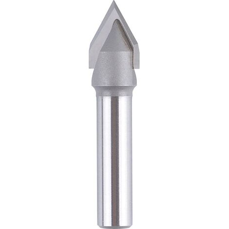 Flutes 60 Degree V - Cutting Diameter: 12mm - Shank: 8mm - CNC Router Bit - Shank Router Bit for Veins, Chamfering and V-Grooves.