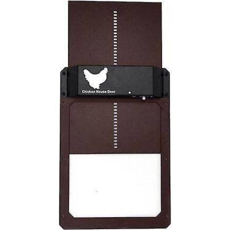1 Porte de poulailler automatique, capteur de lumière intégré, fonctionnement jour/nuit, étanche IP44, installation rapide (1/5)