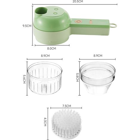 Hachoir à ail électrique sans fil avec poignée souple, hachoir portatif pour la cuisine domestique, type 1 (1/5)
