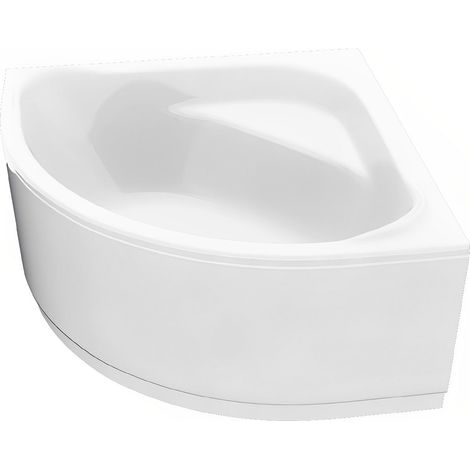 Signature Cove Acrylic Corner Bath Panel 600mm H x 1350mm W - White (1/2)