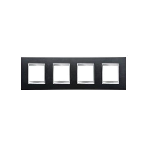PLAQUE LUX INT. 2+2+2+2P H ARDOISE GEWISS GW16228VA