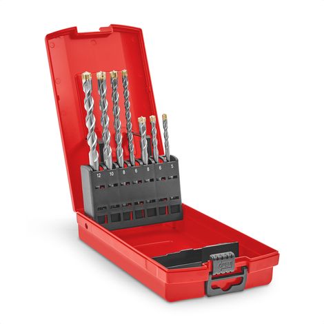 KWB SDS-Plus Hammerbohrer-Set, 268493, 110 mm + 160 mm, 7-teilig