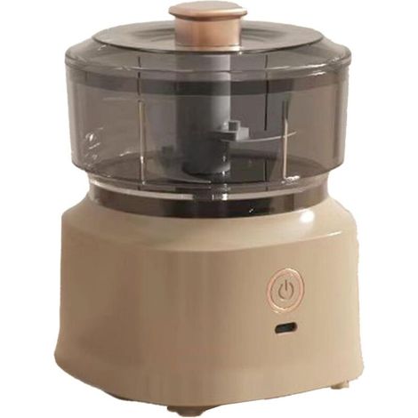 Procesador de alimentos eléctrico para carne y verduras – cuchilla de acero inoxidable, mini procesador de alimentos, potente, compacto y fácil de limpiar - Crezuo