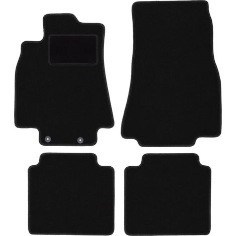 Alfombrillas de terciopelo negro para Mercedes Clase B W245 hatchback (2005-2011) (1/5)