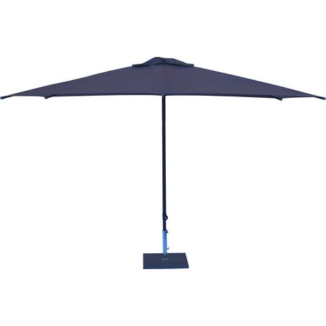 Ombrellone da Giardino 3x2 m Palo Ø38 mm in Alluminio Tessuto Poliestere Trend Antracite (1/5)