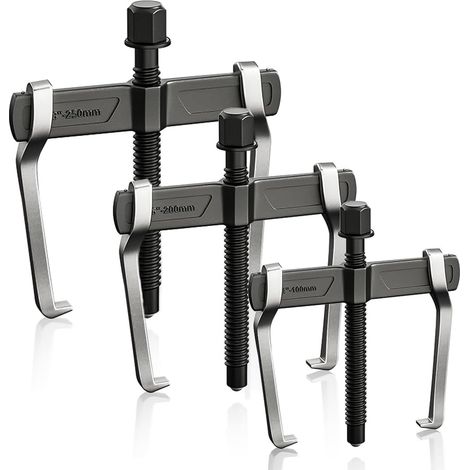 3-tlg Lagerabzieher 4"/6"/8" Max Spannweite 102/140/180mm Einstellbare 2 Backen Abzieher Lager Zahnrad Abzieher Klauenabzieher Parallelabzieher Radlagerabzieher für Auto Motorrad Abzieher Werkzeug (1/5)