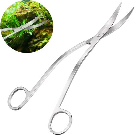 Pinces À Plantes Aquatiques - Ciseaux À Vagues En Acier Inoxydable - Pour Taille De Plantes En Aquarium - 1 Pièce (1/5)