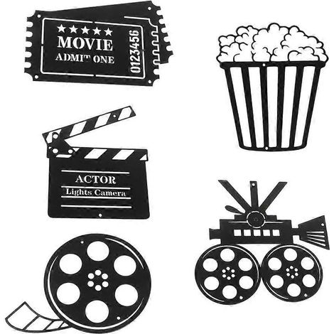 Cinema Decor 5-teiliges Set Wanddeko Dekoratives Ornament Modell