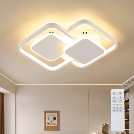 ANTENLICHT Lámpara de techo LED regulable de 32 W (3000–6500 K, 3300 lm) con mando a distancia y función de memoria – Blanco (para salón, pasillo, oficina) (1/5)