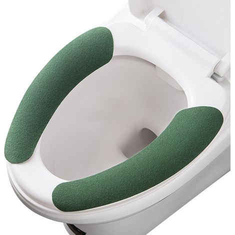 Tapis De Toilette Auto-Adhésif - Tapis Lavable Pour Cuvette De Toilette - Épaisseur Légère Pour Été - Découpe Sur Mesure - 1 Pièce (1/5)