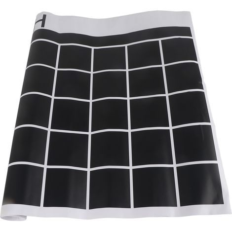 Stickers muraux tableau noir à faire soi-même : Stickers tableau noir en PVC faits maison, calendrier et tableau blanc, adaptés aux salles de classe et aux maisons, noirs. (1/4)