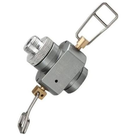 Valve gonflable à gaz portable pour réchaud de camping propane adaptateur argent cuivre (1/5)