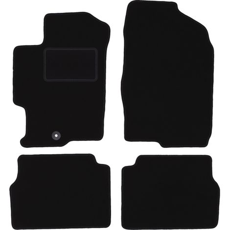 Schwarze Veloursmatten für: Mazda 6 I GG/GY Kombi, Limousine, Liftback (2002-2007)
