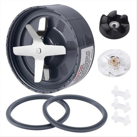 Kit de remplacement de 8 pièces pour blender 900W 600W : lames d'extraction, joints, joints toriques, coussinets anti-chocs, engrenages supérieurs du moteur. (1/5)