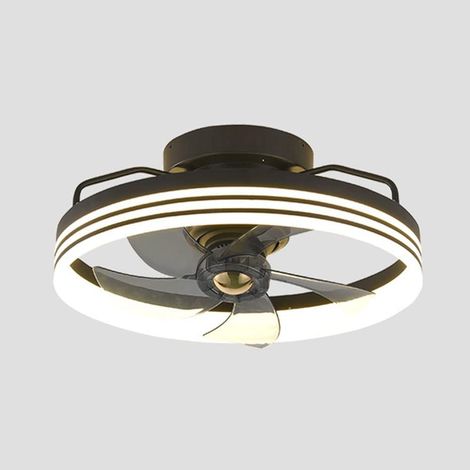 LED Dimmable, 6 Vitesses Ventilateur de Plafond Intérieur Muet Plafonniers Ventilateur d'Éclairage 20in Mini Ventilateur Lumières Chambre Bureau Chambre Ventilateur de Plafond avec Lumière (1/5)
