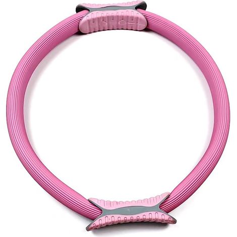 Anello Pilates con impugnature antiscivolo, per rafforzare gli adduttori e il pavimento pelvico, per donne, esercizi a terra, yoga, attrezzatura per il fitness domestico, tonificazione di addominali,
