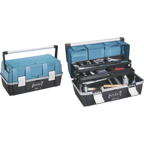 Hazet 190L-3 Cassetta porta utensili senza contenuto Plastica Nero, Blu, Argento (1/2)