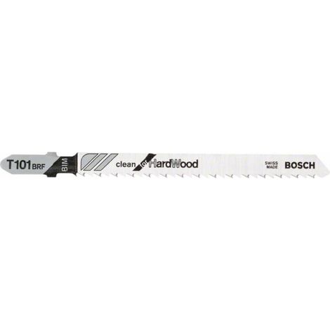 Lame de scie sauteuse Bosch T 101 BRF, Clean for Hard Wood 25 pièces