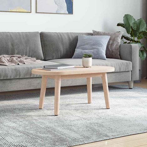 Maison Exclusive - Piano del tavolo 70x35x2,5 cm in legno massello di pino ovale