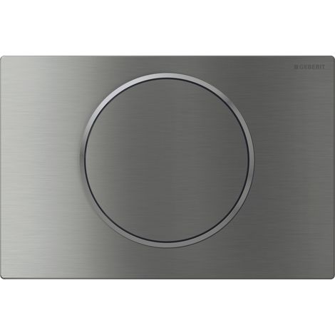 Geberit Sigma10 - Pulsador de descarga, acero inoxidable 115.758.SN.5