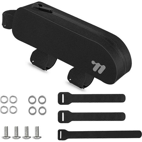 Sacoche de cadre pour VTT et vélos de route, coupe-vent, déperlante, fixation sécurisée, seulement 90 g et légère.