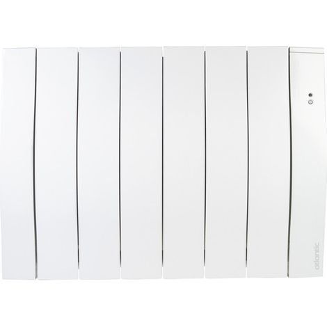 Atlantic – Radiateur à inertie horizontal 2000W 500614 – Design compact blanc – Pilotage intelligent Cozytouch – Pour espaces réduits (1/5)