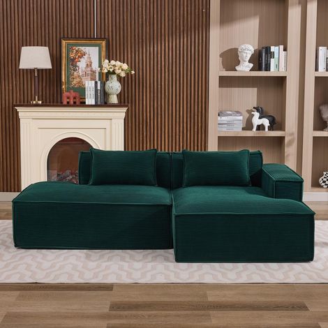 Ce canapé en tissu économique de 235 cm de large est livré avec deux coussins et une trousse. Son design moderne et minimaliste ainsi que son confort en font le canapé idéal pour les petits salons, (1/5)