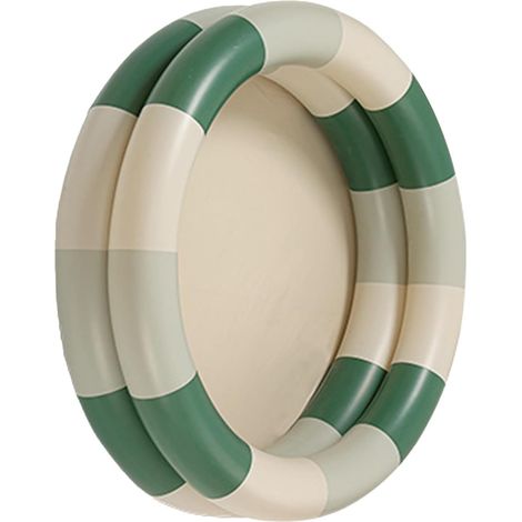 Piscine Gonflable Bébé Rétro pour Famille – Bassin Épaissi en PVC avec Bande Verte, Idéal pour Jardin ou Terrasse (1/4)