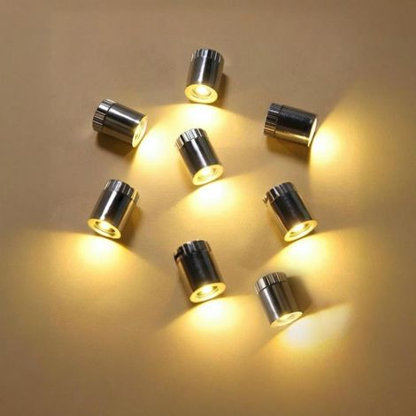 Led Lights - 8 Pcs Battery Powered Mini Led Lights - Warm White And 6 Other Colors - For Dollhouses And Miniature Decor (1/5)