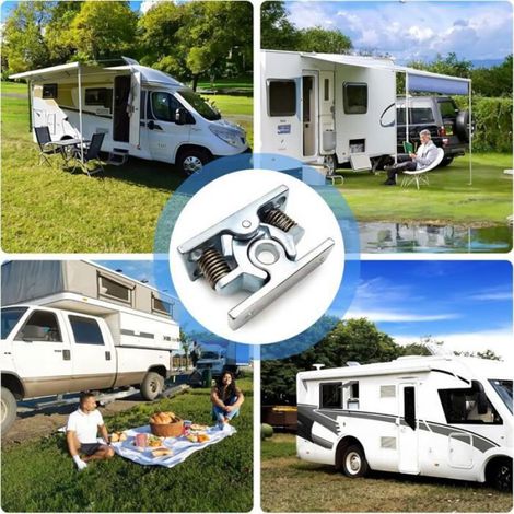 Butoir De Porte - Alliage De Zinc - Pour Caravane Camping-car Yacht Portail Jardin - 2 Pièces (1/5)