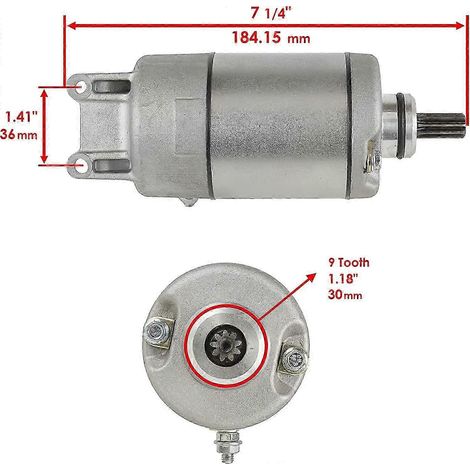 Démarreurs de moto compatibles avec 400, 600, GSX600, 650 et GSX750, numéro de modèle 31100-32C11, 31100-08F00, numéro de pièce 31100-10D00. (1/4)