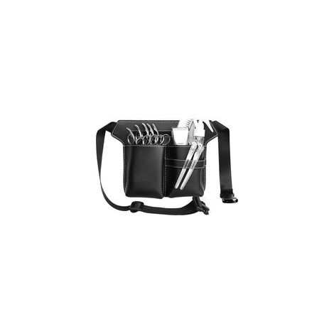 20x29cm Sac à Ciseaux Coiffure en Cuir Pochette Ceinture Coiffure Sac à Ciseaux de Barbier en Cuir Étui de Rangement d'Outils de Coiffure Sac de Rangement Coiffeur