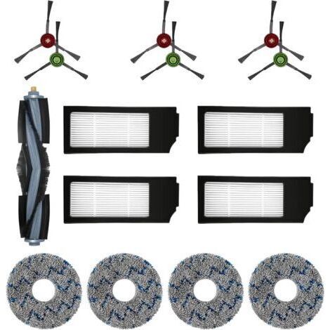 Filtre Brosse Chiffon de Rechange Ensemble d'accessoires pour Robot Aspirateur Ecovacs DEEBOT T20 Omni T10 Omni DEEBOT X1 Omni X1 Turbo X1 Plus (15 Pièces)dengyank (1/5)