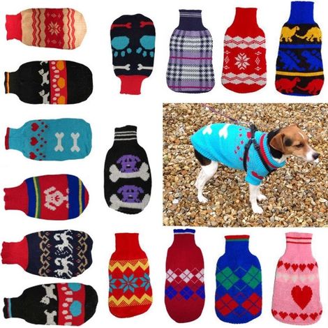 TRADE SHOP - Vestiti Per Cane Maglione Maglia Taglia Xs/s 15 A 30 Cm Caldo Inverno Cane Gatto -