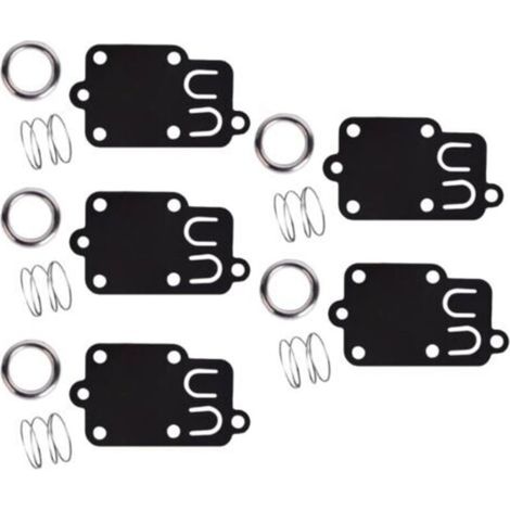 Lot de 5, kit de joints de diaphragme de carburateur pour moteurs Briggs & Stratton 2 ch à 5 ch 270026 272538 272538S 272637 4157 4168 5021 5021K 690766 221377 capuchon de ressort (1/5)