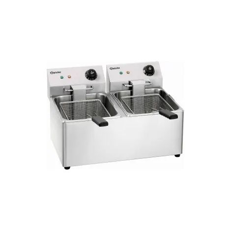 Friteuse inox double 2 x 8 Litres à poser, 6500 W, 220 V - MONO (1/2)